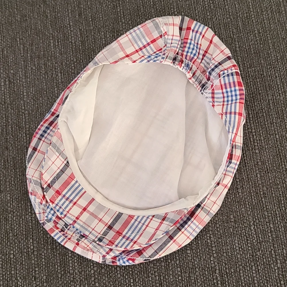 GYMBOREE VINTAGE Cabbie Gatsby Plaid Hipster Hat Baby Boy Infant 18-24 mo
